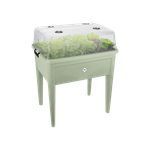 green basics anzucht tisch super xxl steingrün